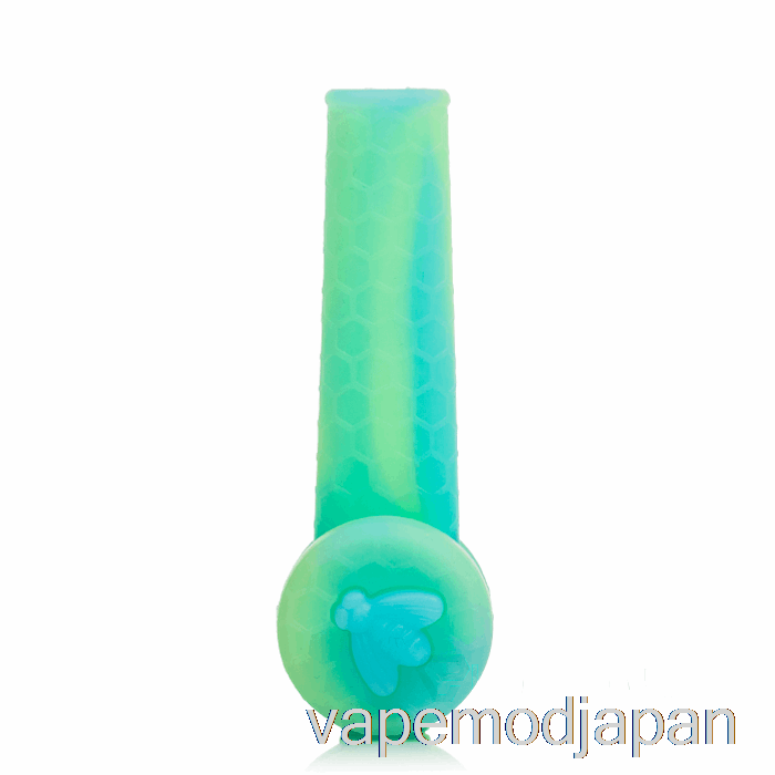 VAPE JAPAN ストラタス トリオ シリコンパイプ アクアグロウ (UVブルー/UVグリーン)